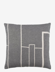 Kristina Dam Studio - Architecture Cushion - Cotton - koristetyynyt - black melange/off white - 0