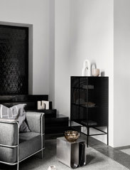 Kristina Dam Studio - Architecture Cushion - Cotton - koristetyynyt - black melange/off white - 2