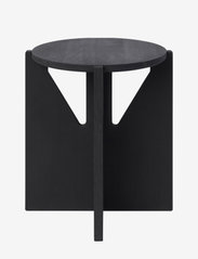 Kristina Dam Studio - Simple Stool - sidebord og små bord - black painted wood - 0