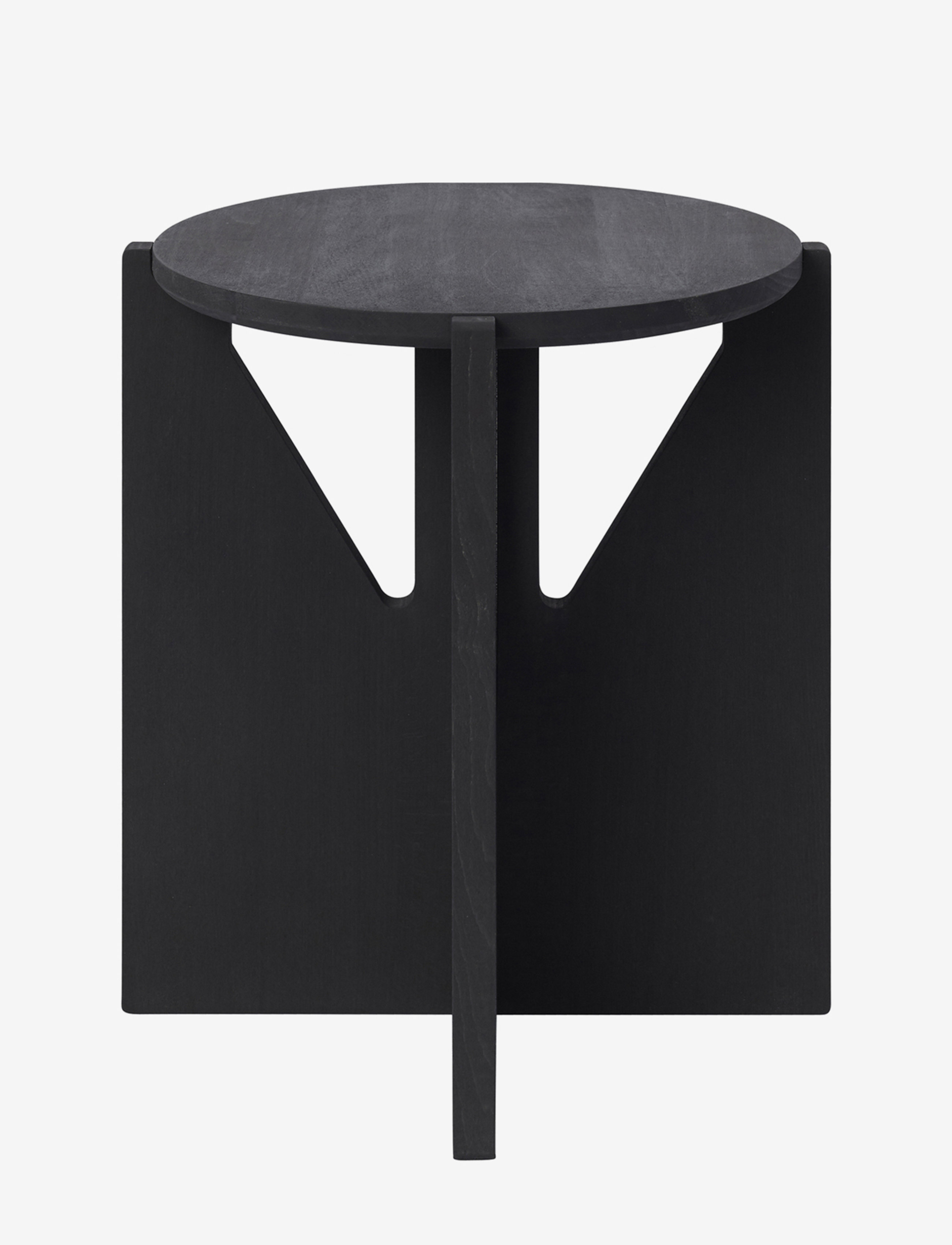 Kristina Dam Studio Simple Stool - Beistelltische & kleine Tische - BLACK PAINTED WOOD / black