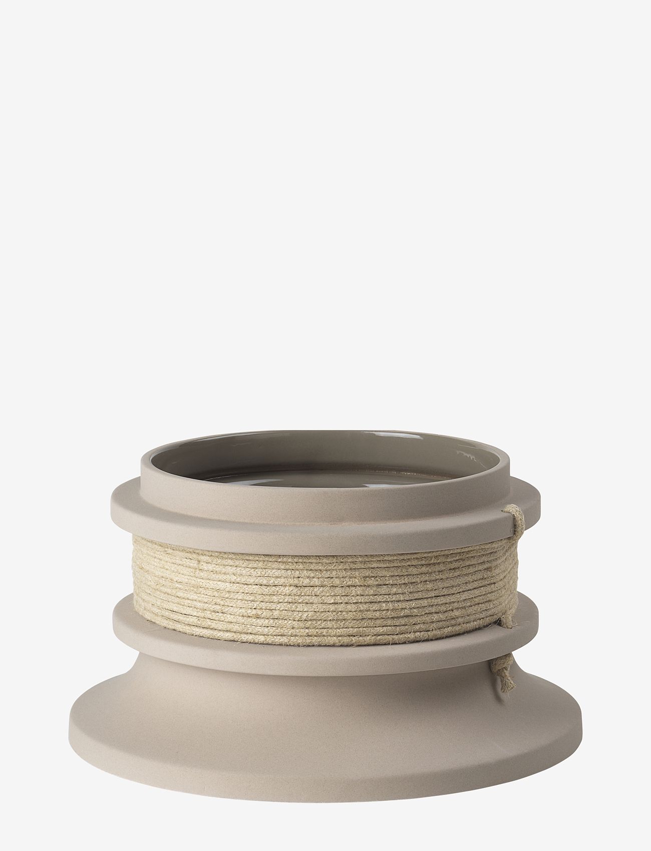 Kristina Dam Studio - Rope Flowerpot Stoneware / - plant pots - flagline beige engobe - 0