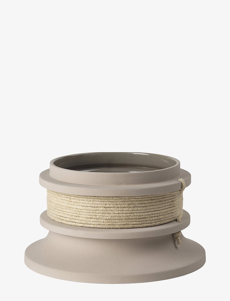 Kristina Dam Studio - Rope Flowerpot Stoneware / - blumentöpfe - flagline beige engobe - 0