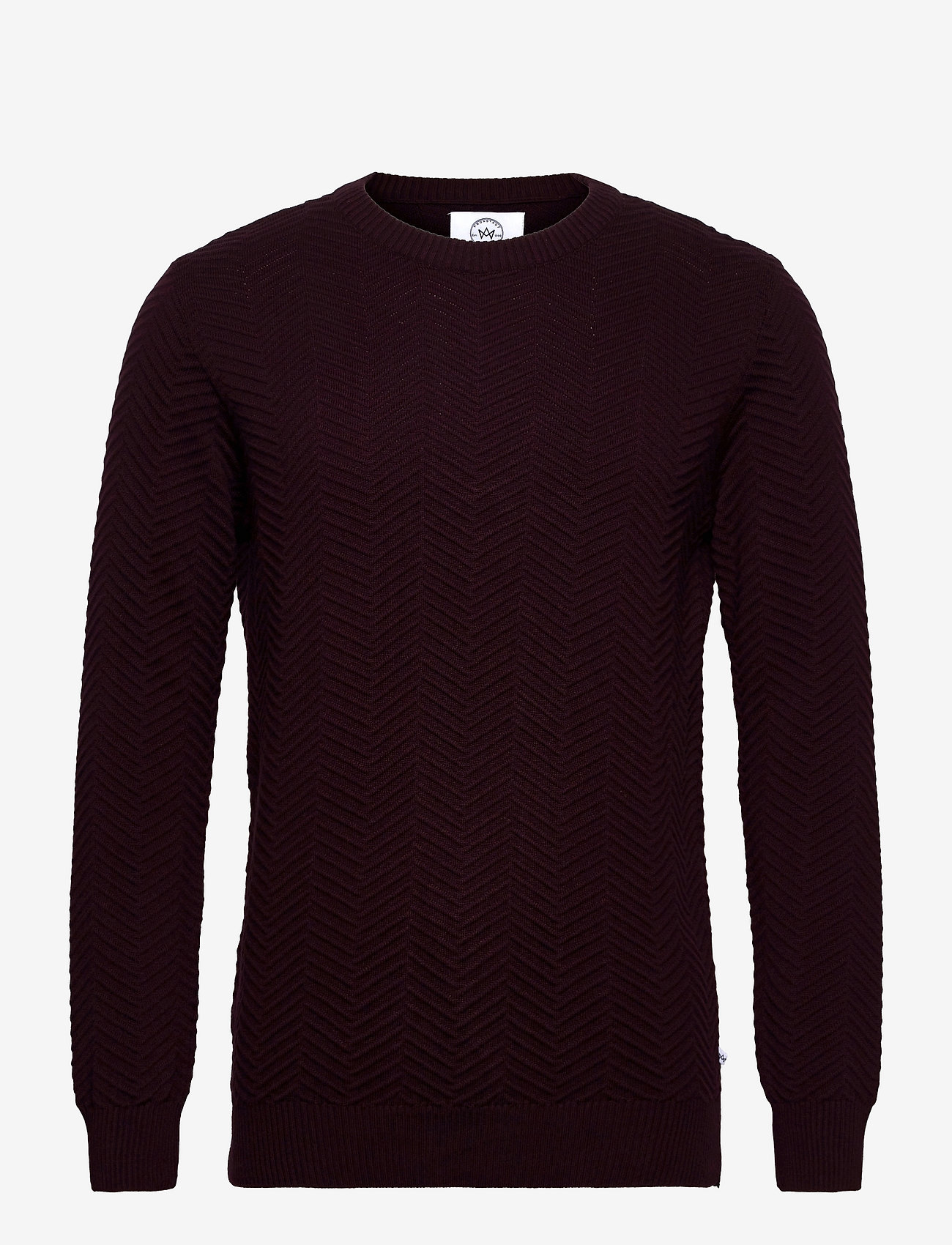 Kronstadt - Carlo Cotton knit - megzti laisvalaikio drabužiai - bordeaux mel - 0