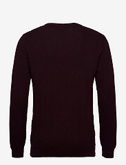 Kronstadt - Carlo Cotton knit - nordisk stil - bordeaux mel - 1