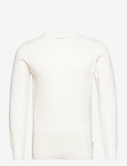 Kronstadt - Carlo Cotton knit - megzti laisvalaikio drabužiai - off white - 0