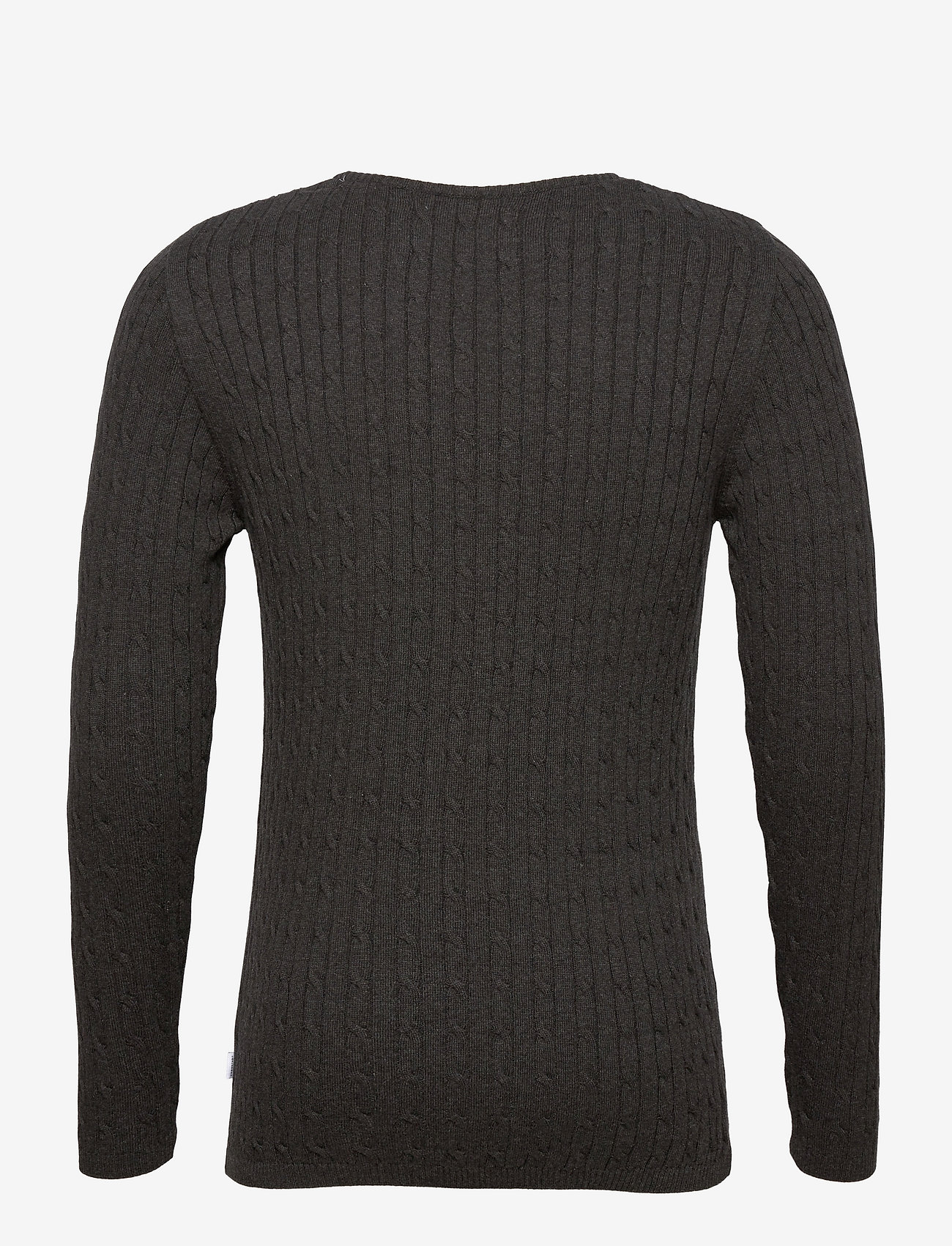 Kronstadt - Cable Cotton knit - charcoal - 1