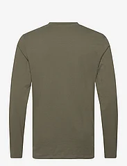 Kronstadt - Timmi Organic Recycle L/S tee - basic t-shirts - army - 1