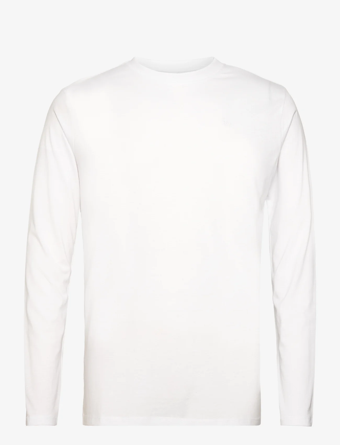 Kronstadt - Timmi Organic Recycle L/S tee - basic t-shirts - white - 0