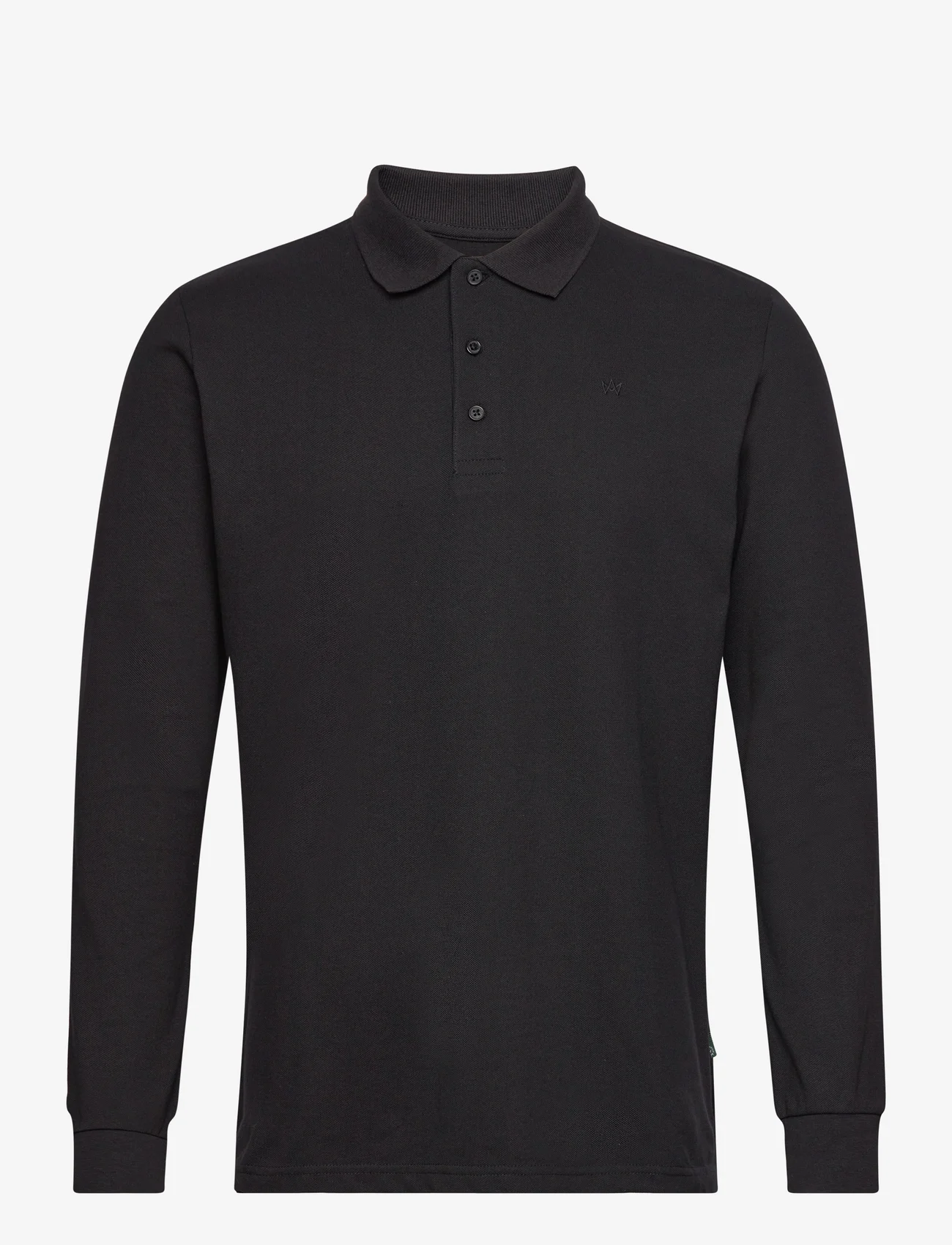 Kronstadt - Albert LS Organic / Recycle - polo marškinėliai ilgomis rankovėmis - black - 0