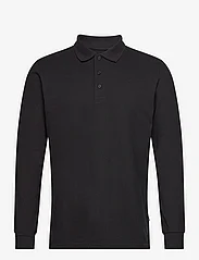 Kronstadt - Albert LS Organic / Recycle - polo shirts - black - 0