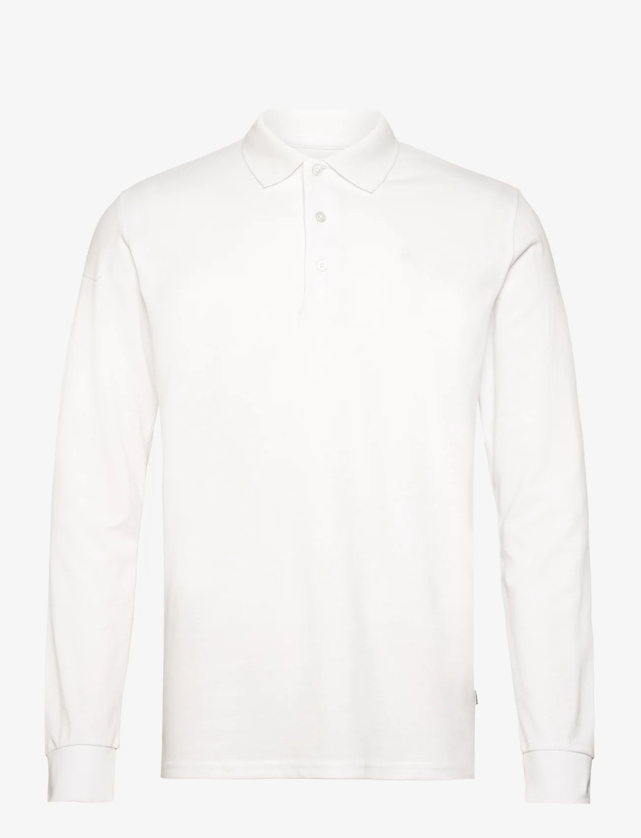 Kronstadt - Albert LS Organic / Recycle - polo shirts - white - 0
