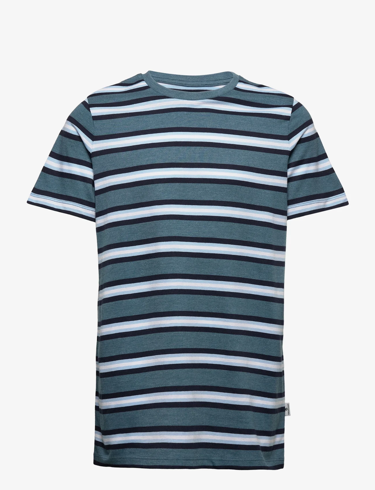 Kronstadt - Johnny Recycled - kortærmede t-shirts - blue pine/navy/lt.blue - 0
