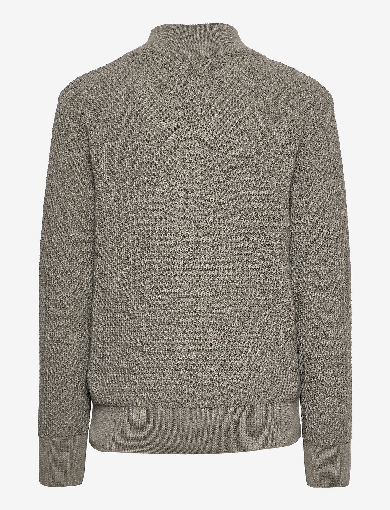 Kronstadt - Gavin Kids Zip knit - army mel - 1