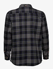 Kronstadt - Johan Kids Flannel check shirt - marškiniai ilgomis rankovėmis - grey / royal blue - 1