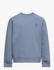 Kronstadt - Lars Kids Organic/Recycled crew sweat - sweatshirts & hoodies - sea blue - 0