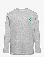 Kronstadt - Timmi Kids Organic/Recycled L/S t-shirt - pitkähihaiset paidat - grey mel - 0