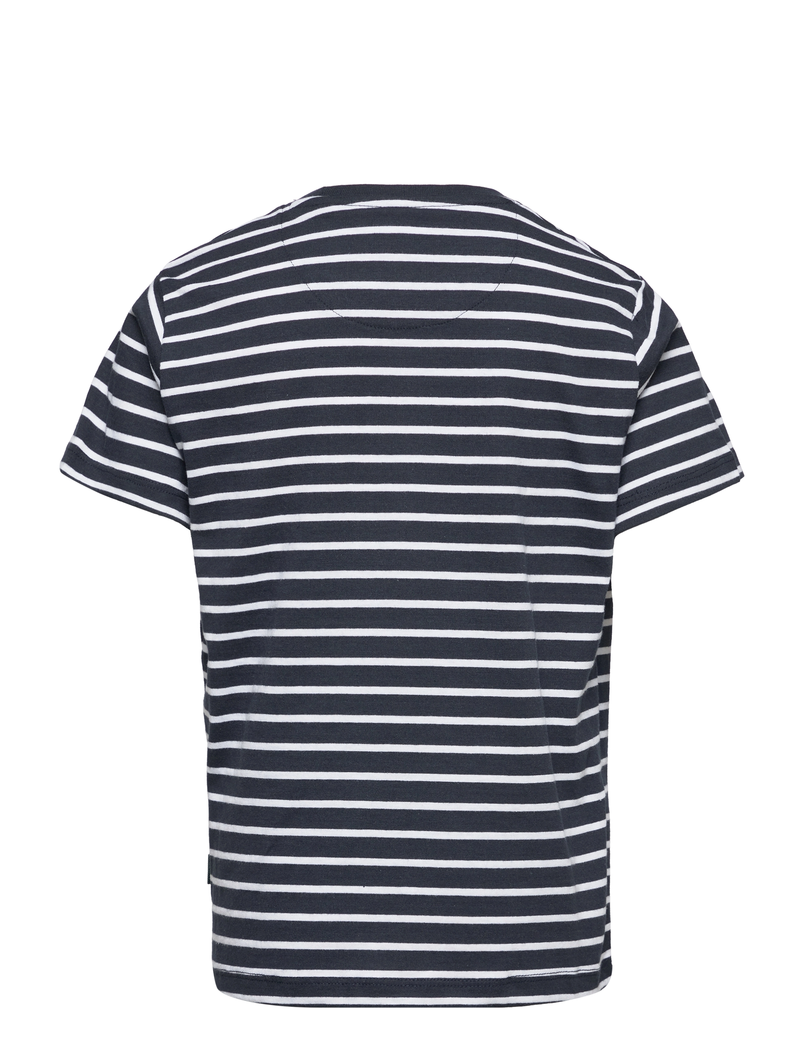 Kronstadt - Timmi Kids Organic/Recycled striped t-shirt - navy / white - 1