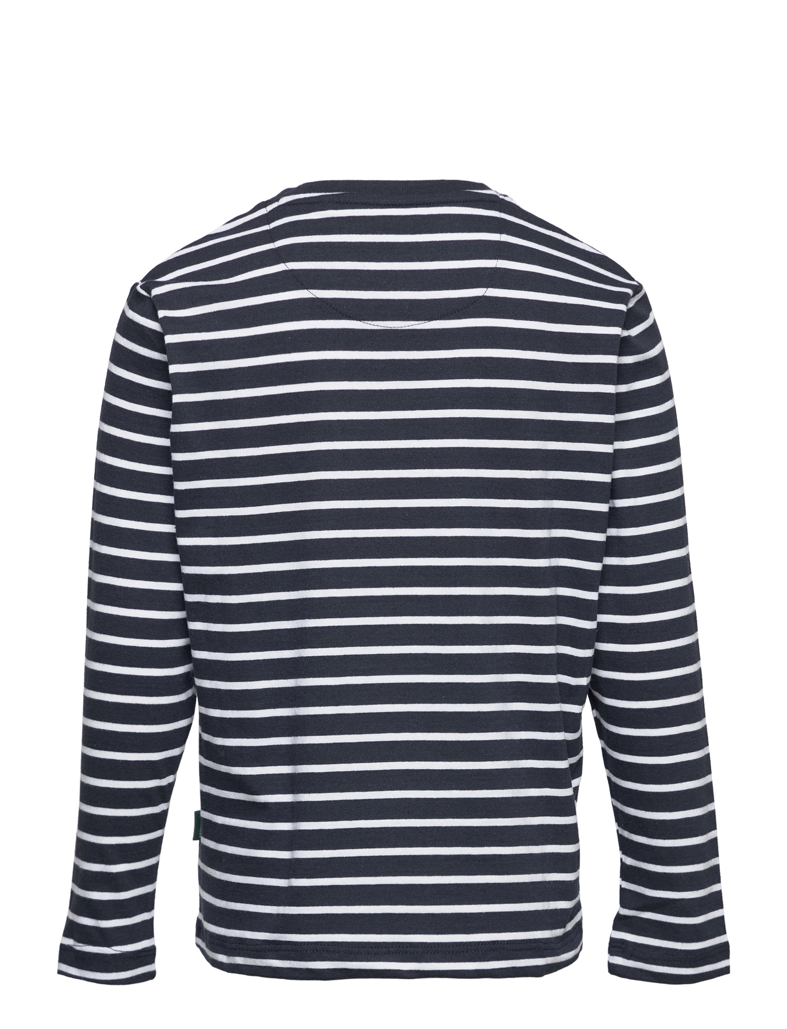Kronstadt - Timmi Kids Organic/Recycled L/S stripe tee - navy / white - 1
