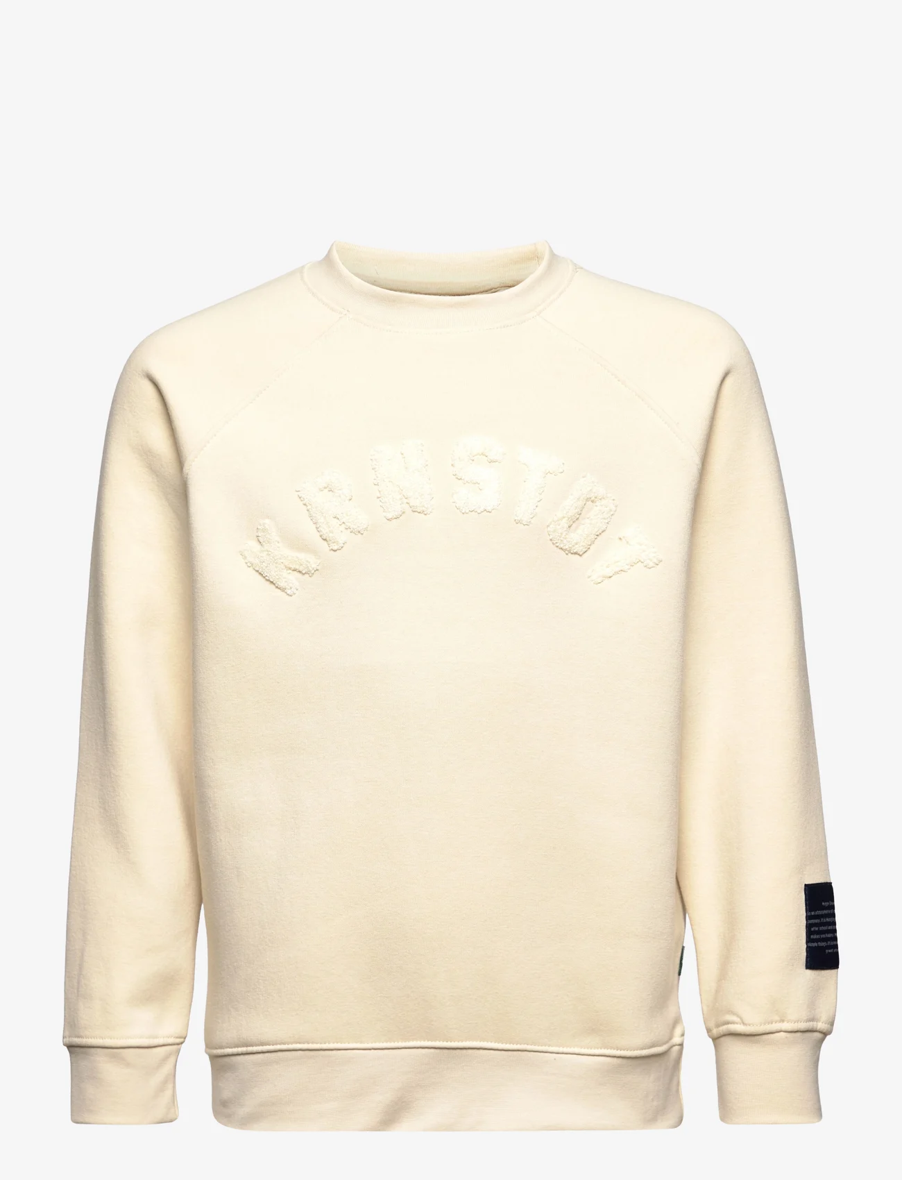 Kronstadt - Harald Organic/Recycled logo crew sweat - sweatshirts - off white - 0
