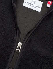 Kronstadt - Sherpa fleece kids - fleece jacket - black - 2