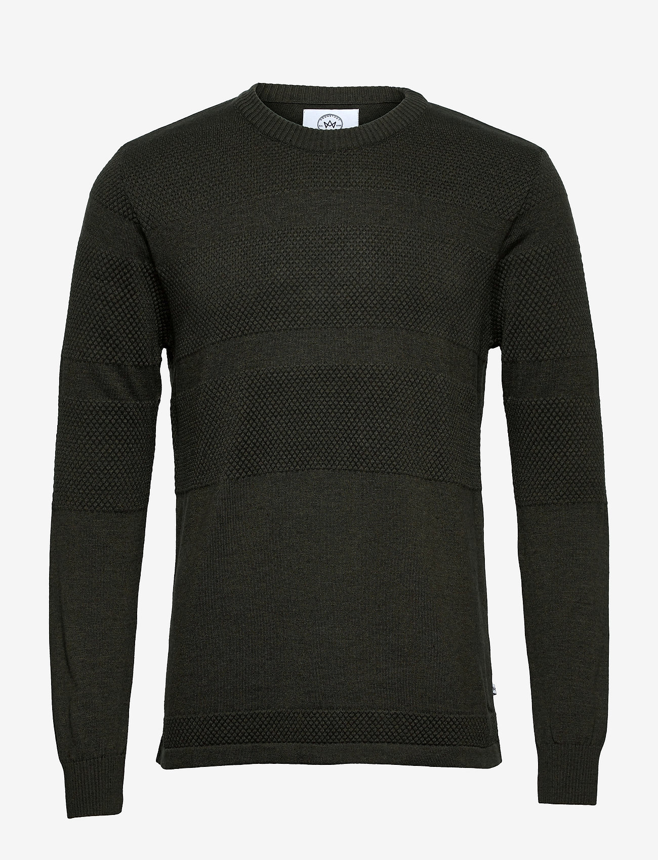 Kronstadt - Hannes Cotton knit - army mel - 0