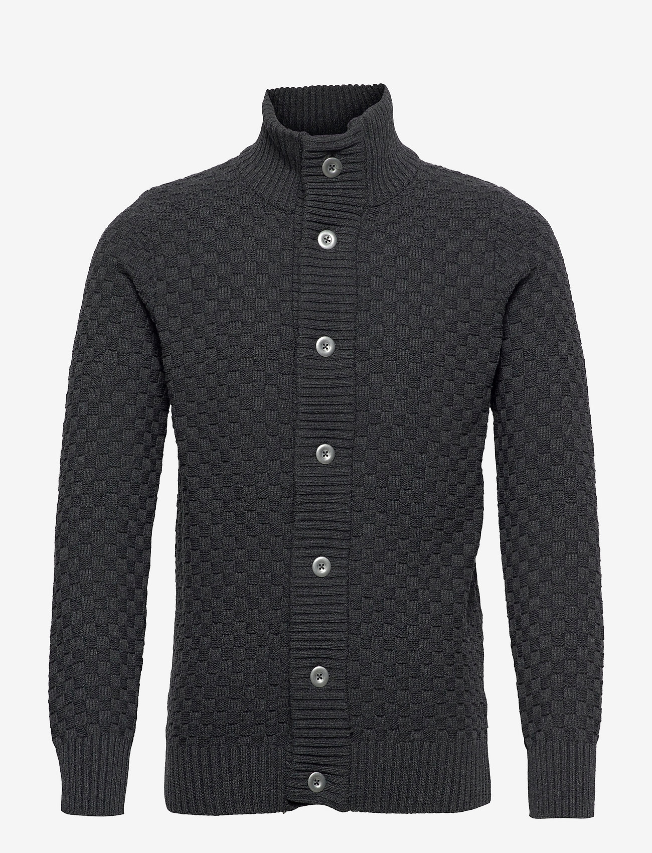 Kronstadt - Benjamin Recycled cotton cardigan - charcoal - 0