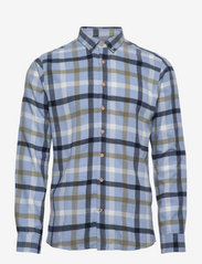Kronstadt - Dean Check Gr.40 - casual shirts - light blue - 0
