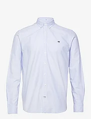 Kronstadt - Johan Oxford Stripe shirt - oxford-skjortor - navy - 0