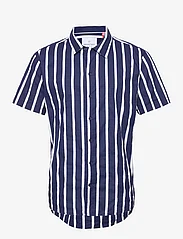 Kronstadt - Cuba s/s Gr.87 - kortermede skjorter - dark blue / white - 0