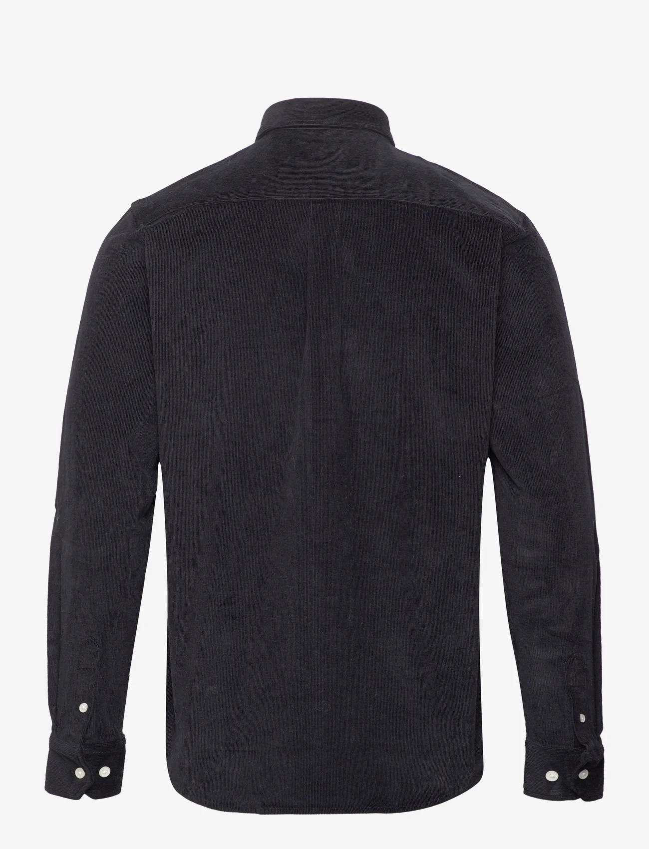 Kronstadt - Johan Corduroy shirt - velvetiniai marškiniai - black - 1