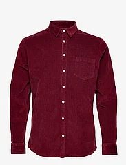 Kronstadt - Johan Corduroy shirt - velvetiniai marškiniai - bordeaux - 0