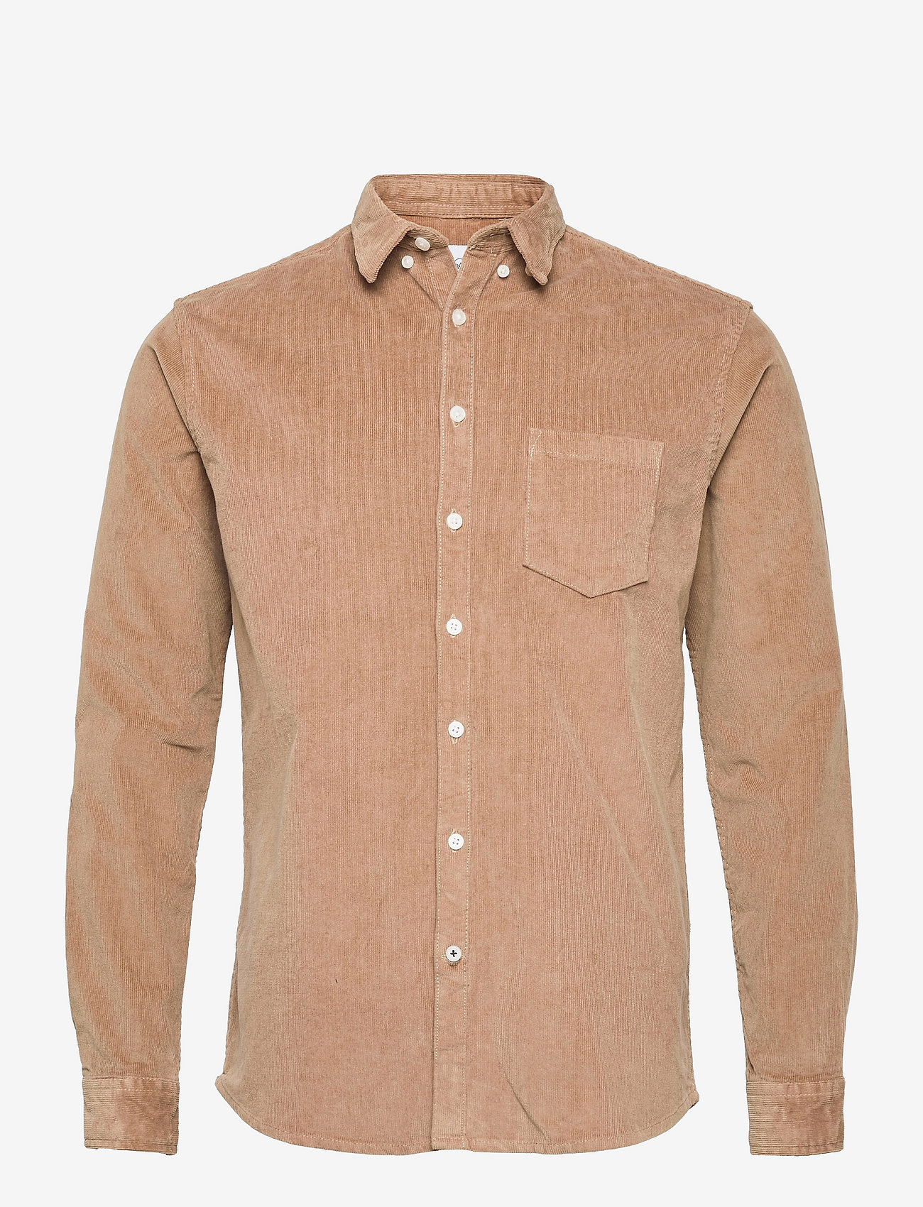 Kronstadt - Johan Corduroy shirt - velvetiniai marškiniai - brown - 0
