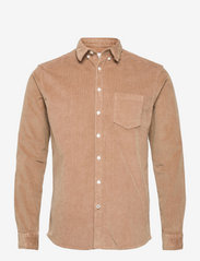 Kronstadt - Johan Corduroy shirt - velvetiniai marškiniai - brown - 0