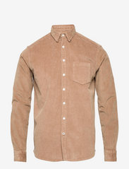 Kronstadt - Johan Corduroy shirt - velvetiniai marškiniai - brown - 2