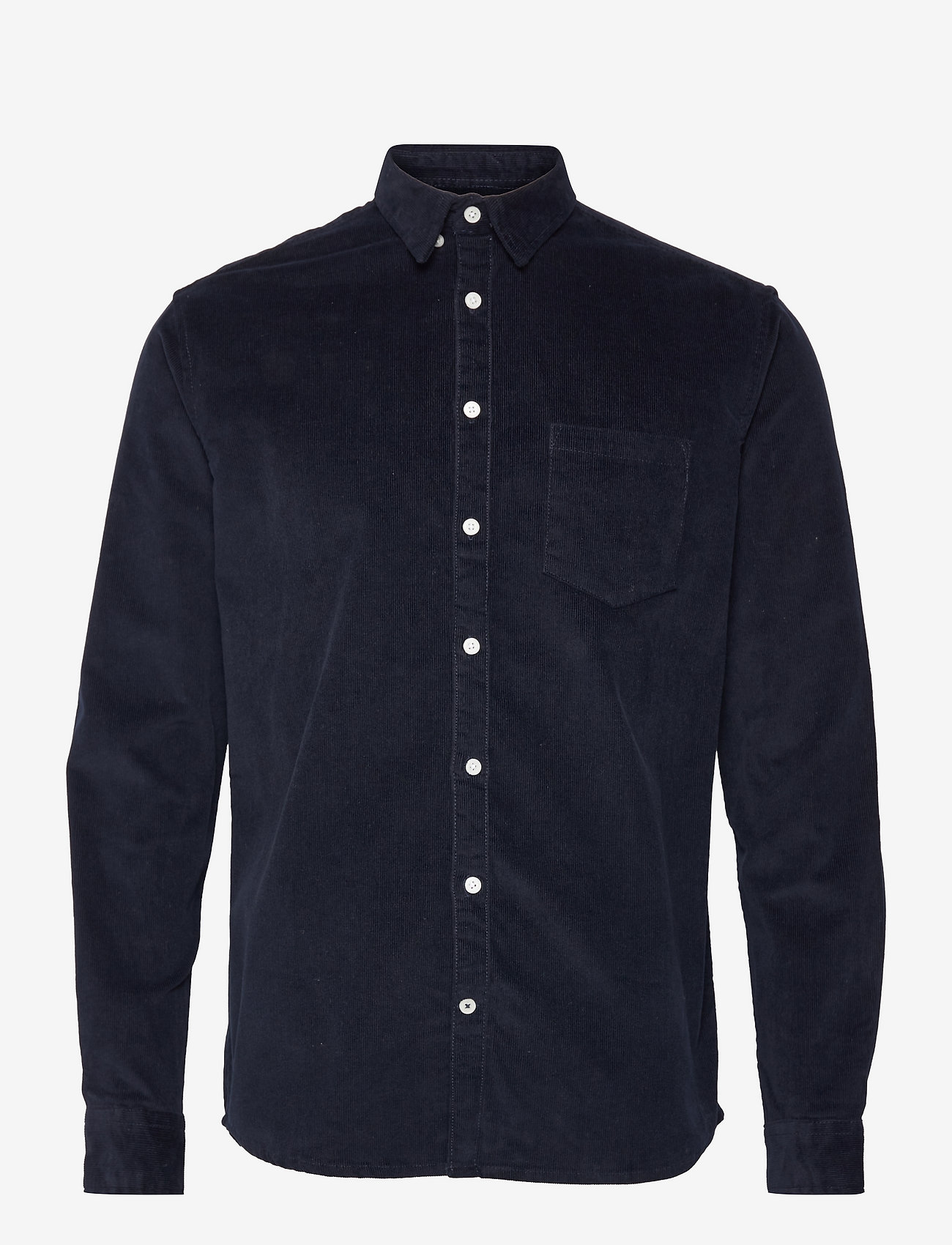 Kronstadt - Johan Corduroy shirt - velvetiniai marškiniai - navy - 0