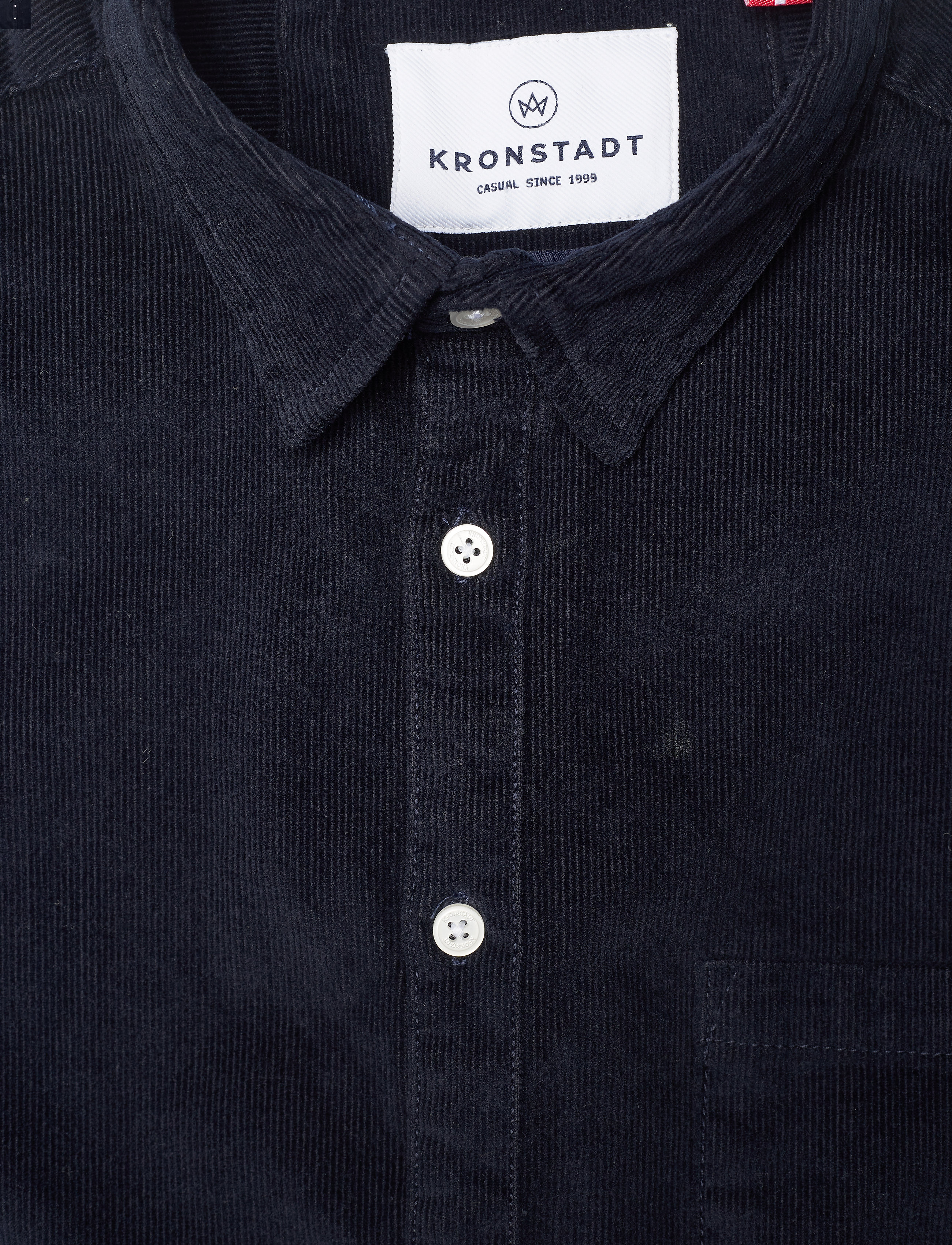 Kronstadt - Johan Corduroy shirt - navy - 2