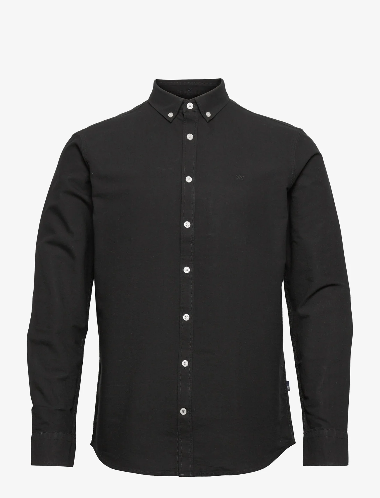 Kronstadt - Johan Oxford washed shirt - oxford-skjorter - black - 0