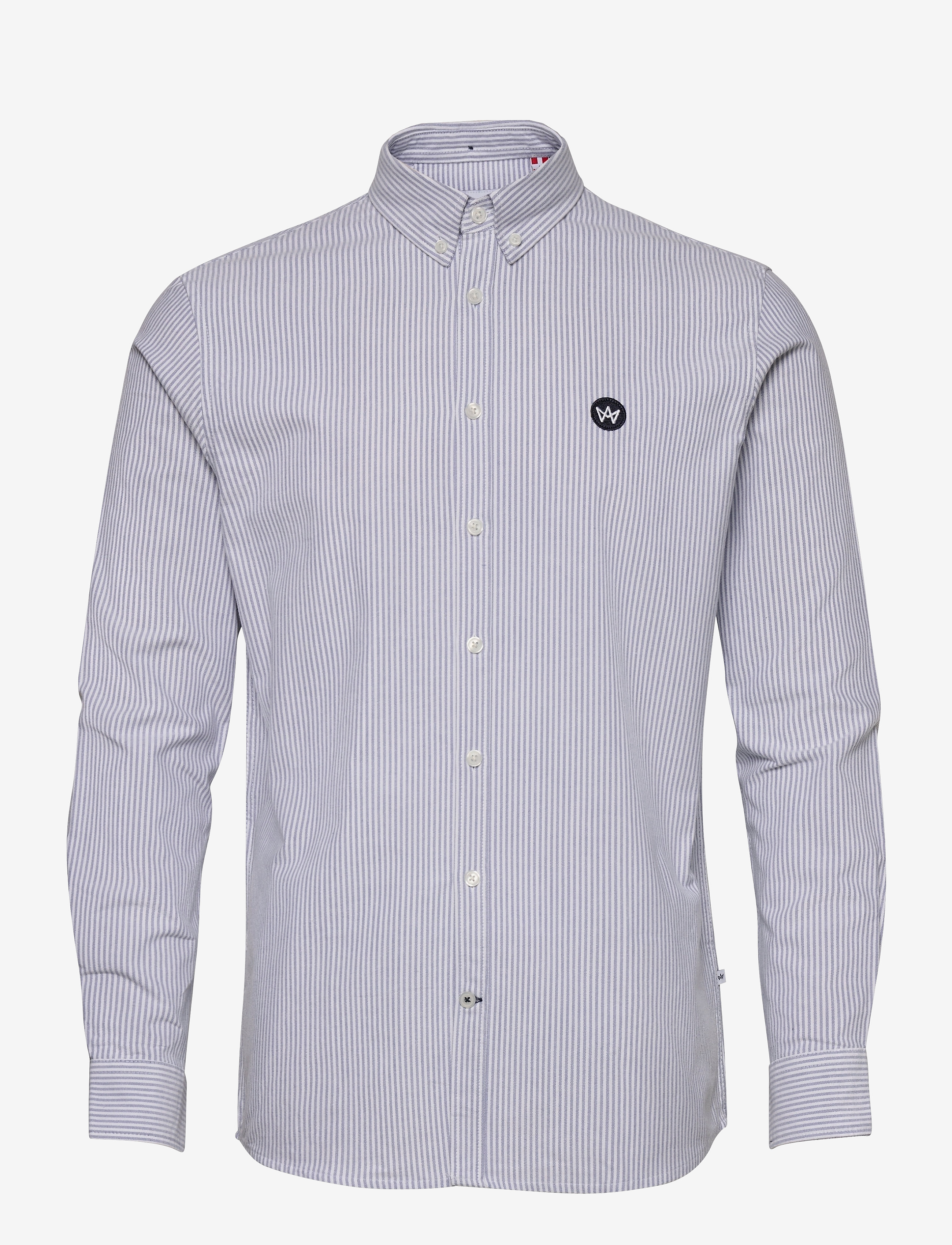 Kronstadt - Johan Oxford Stripe - white / light blue - 1