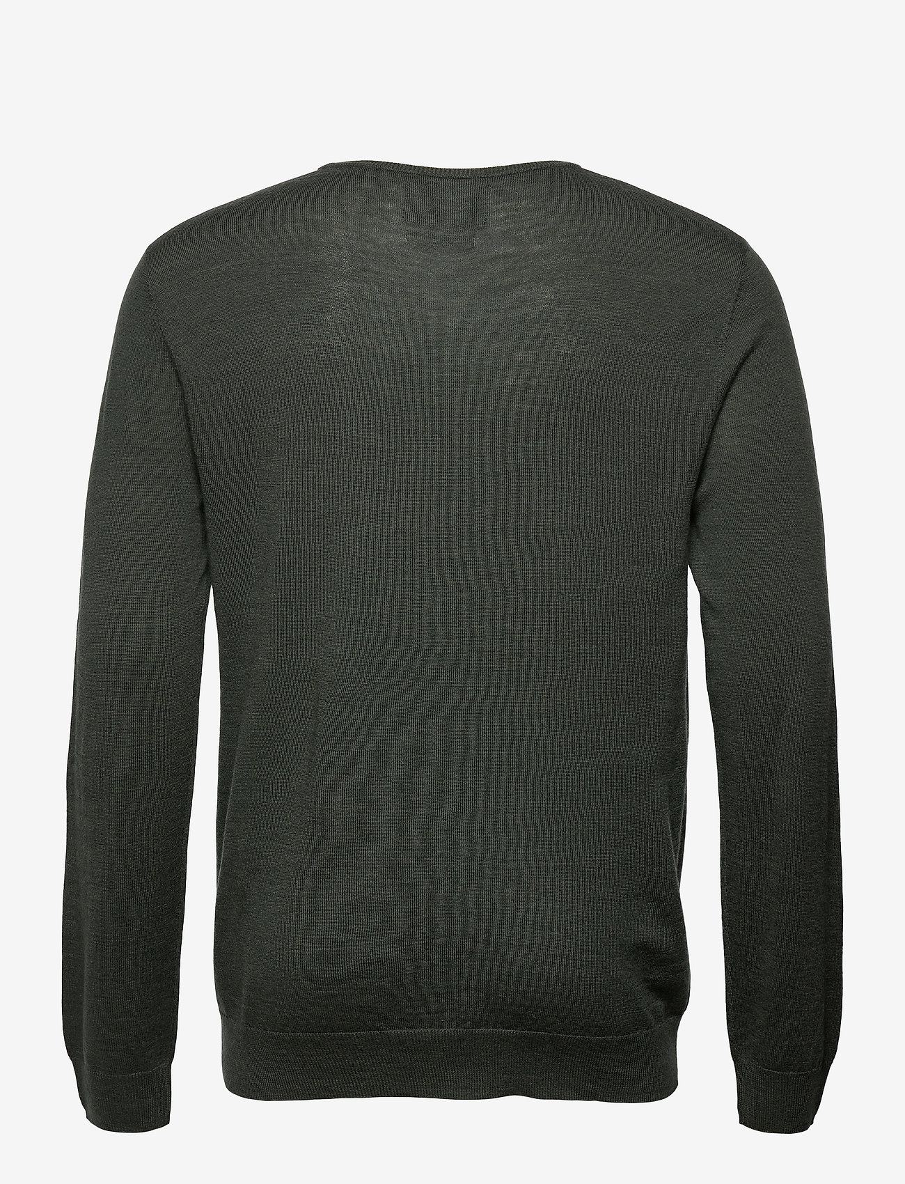 Kronstadt - Johs Merino crew neck knit - dark forest - 1