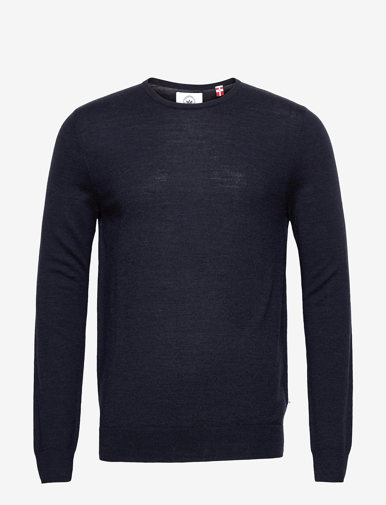 Kronstadt - Johs Merino crew neck knit - dark navy - 0