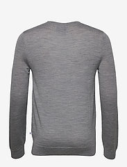 Kronstadt - Johs Merino crew neck knit - megzti laisvalaikio drabužiai - grey mel - 1