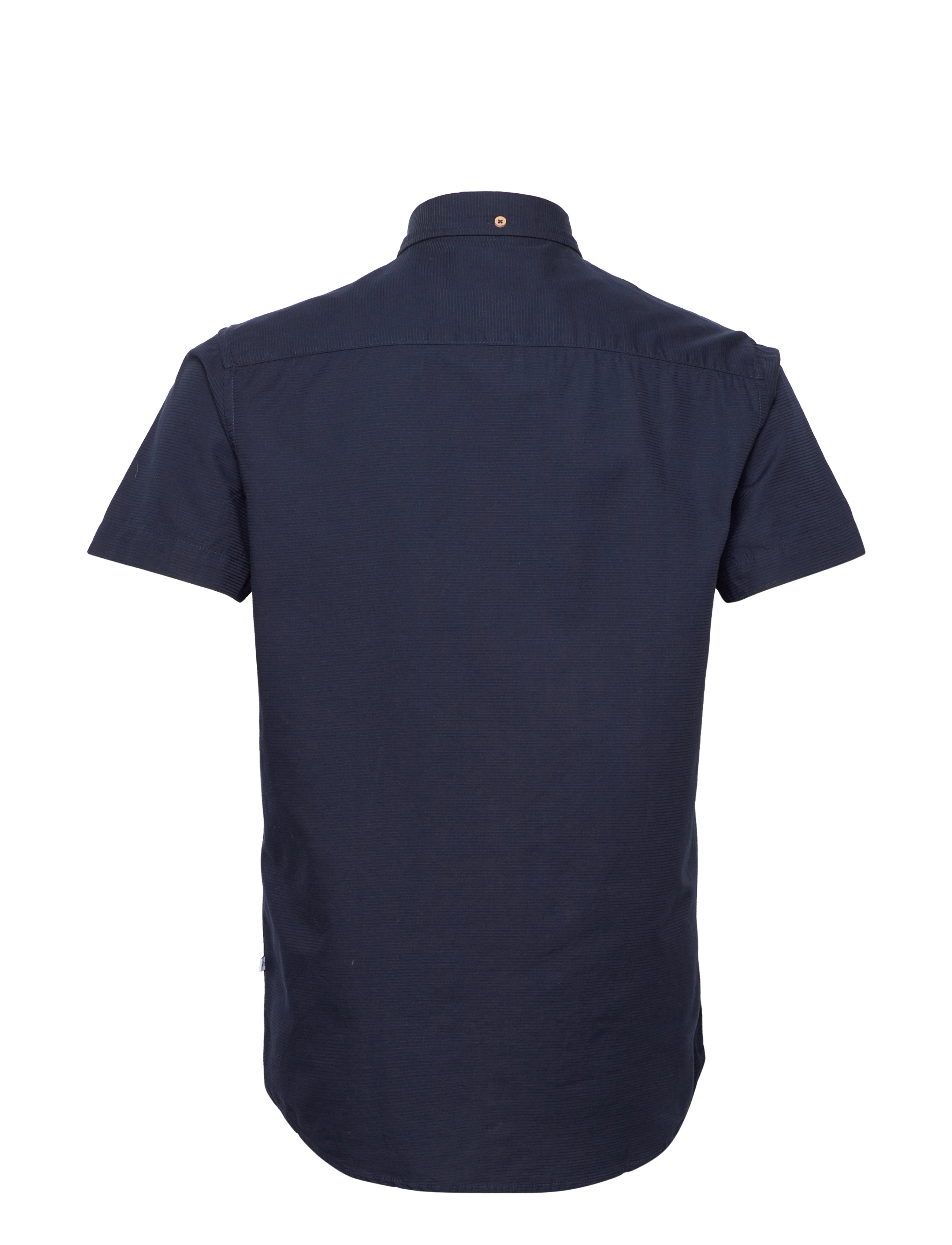 Kronstadt - Johan Seersucker s/s shirt - navy - 1