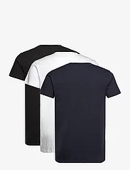 Kronstadt - Elon Organic/Recycled 3-pack t-shirt - t-shirts - navy/white/black - 1