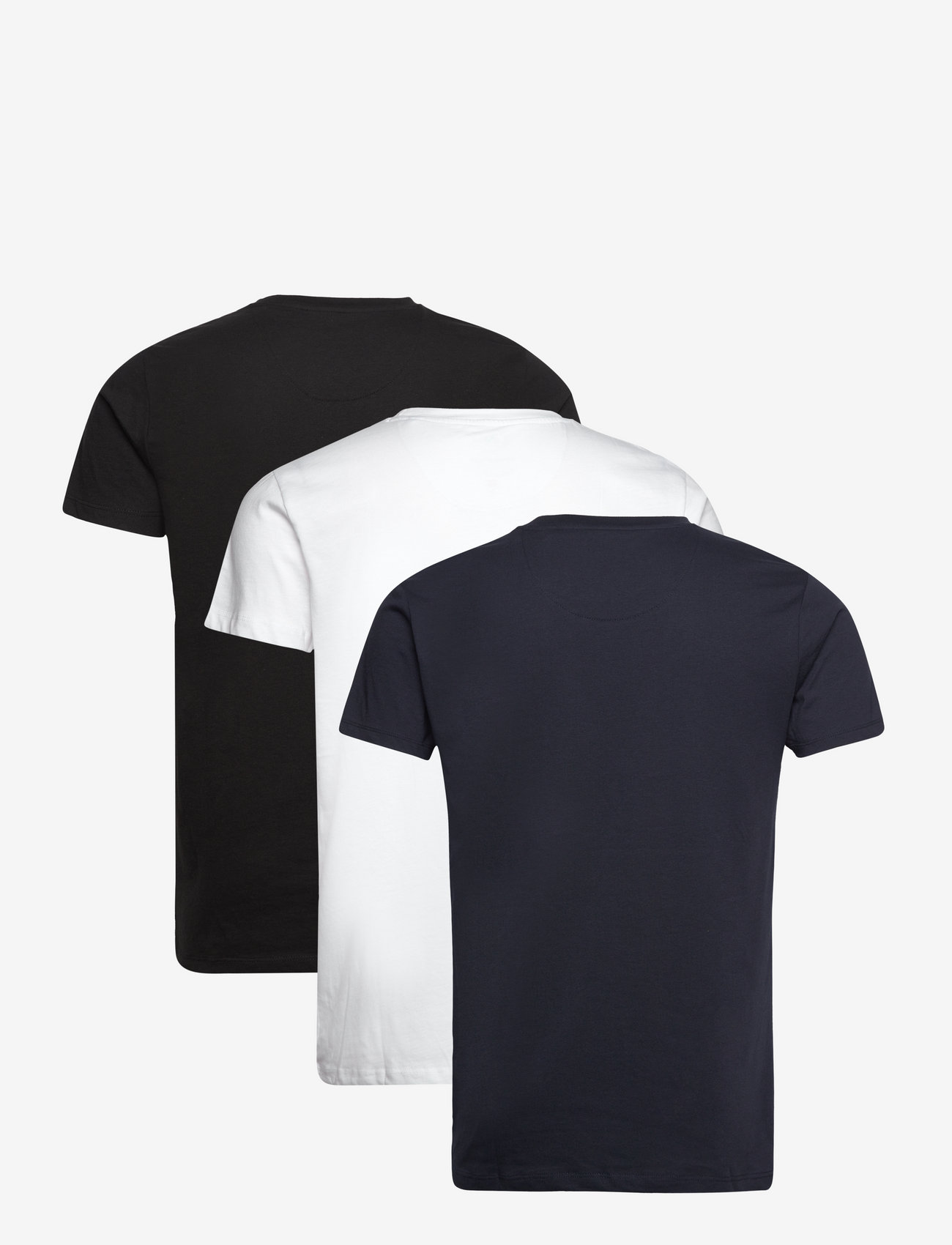 Kronstadt - Elon Organic/Recycled 3-pack t-shirt - navy/white/black - 1