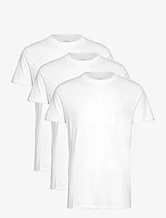 Kronstadt - Elon Organic/Recycled 3-pack t-shirt - t-shirts - white/white/white - 0