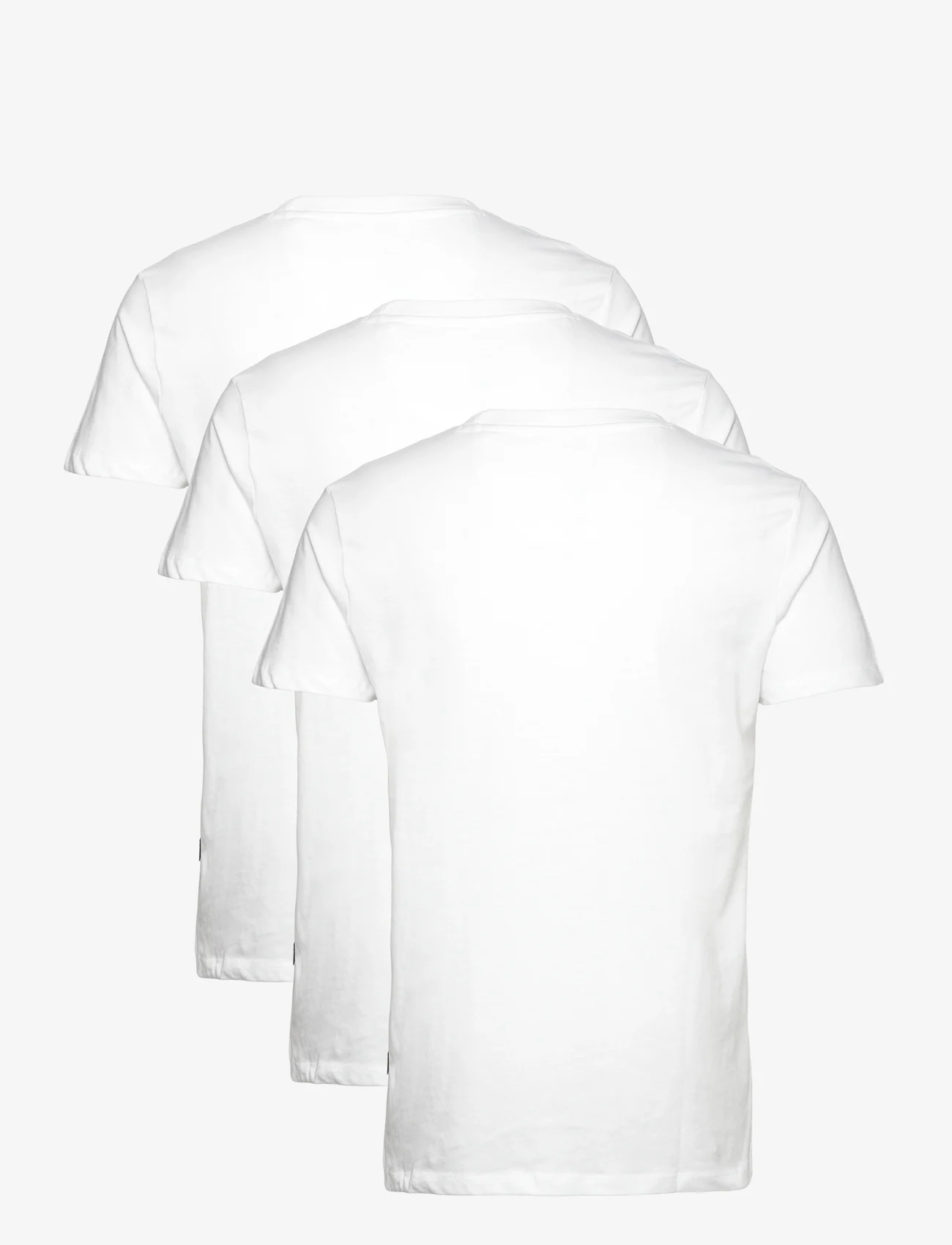 Kronstadt - Elon Organic/Recycled 3-pack t-shirt - t-shirts - white/white/white - 1
