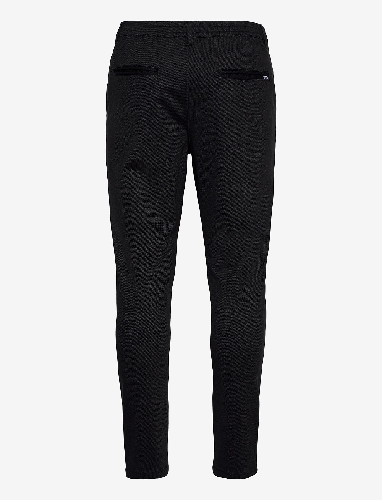 Kronstadt - Club oblique striped pants - black - 1