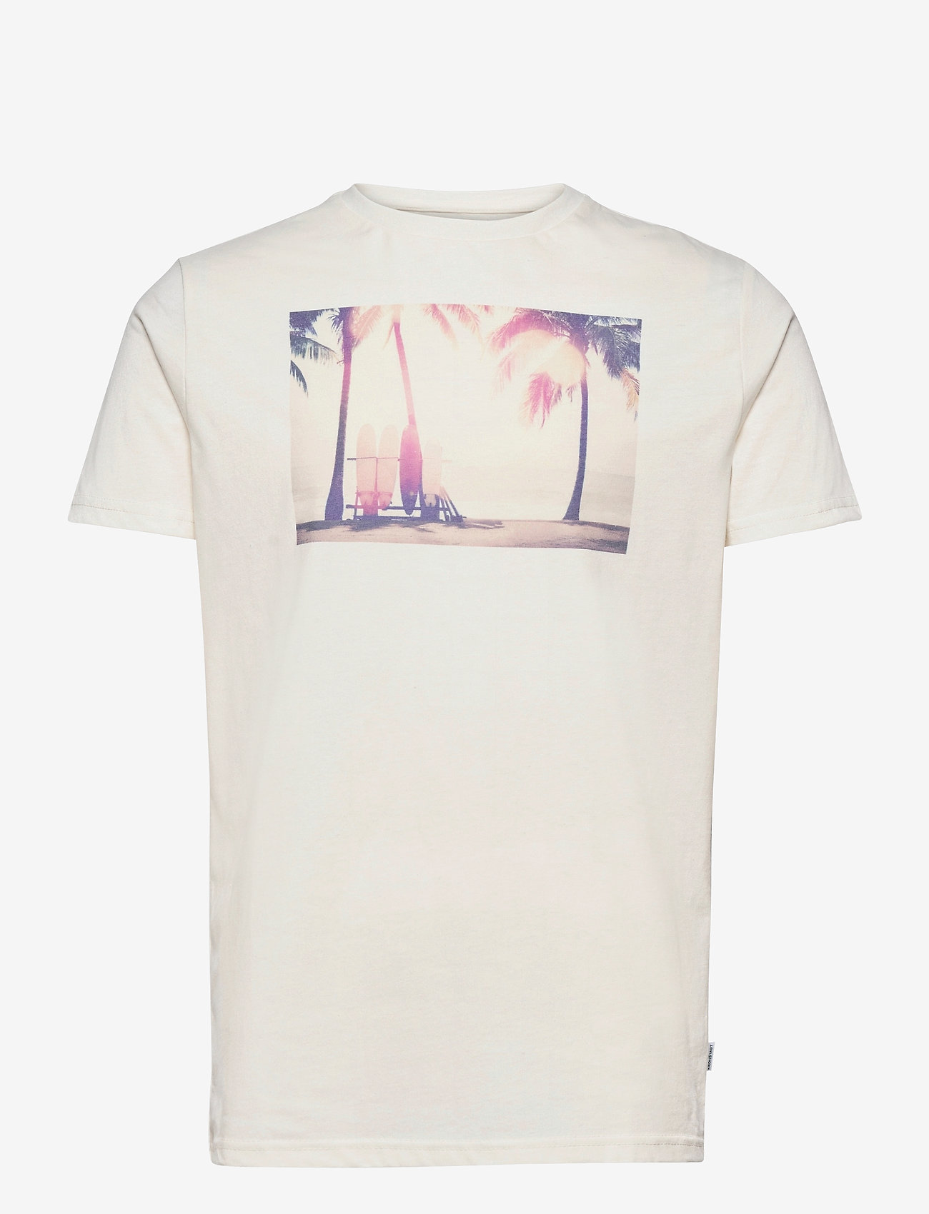 Kronstadt - Clive Recycled cotton printed t-shirt - beach - 0
