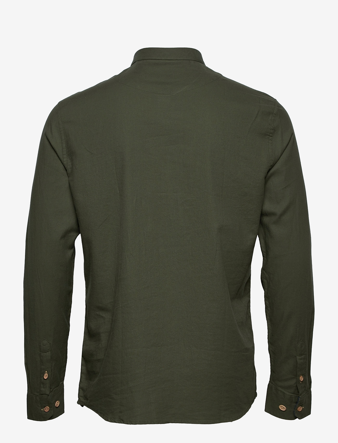 Kronstadt - Dean Diego Cotton shirt - basic shirts - army - 1
