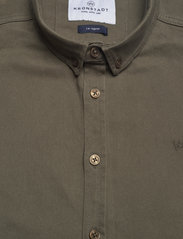 Kronstadt - Johan Twill shirt - basic skjorter - army - 2